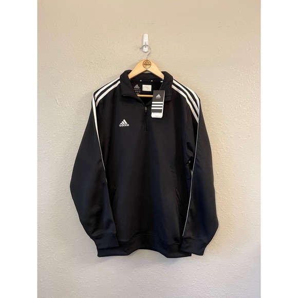 adidas Other - Adidas Men’s Fleece-Lined Pindot 1/4 Zip Track Jacket